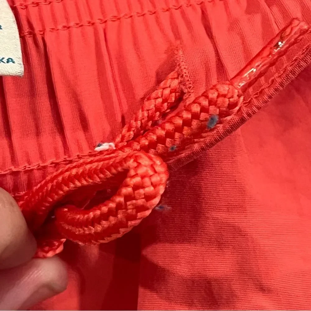 Caribbean swim trunks coral pink size large zipper back pocket